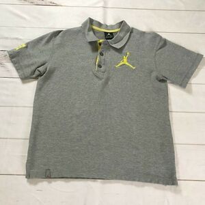 Jordan Mens Gray Green Golf Polo Shirt Size Small